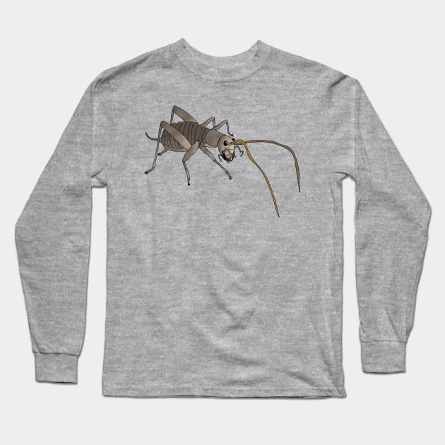 Weta biggest insect Long Sleeve T-Shirt by FabuleusePlanete